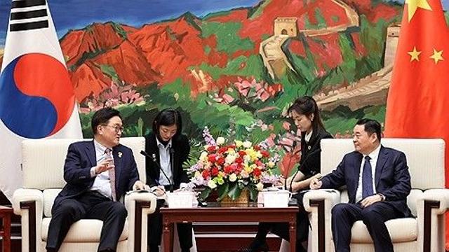우의장, 中 랴오닝성 당 서기 면담…