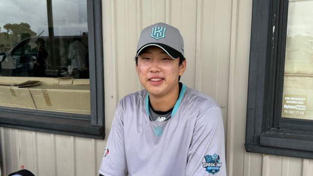 내 데뷔전은 어떤 모습일까…'강백호도 놀란 슬라이더' KT 루키 김재원의 즐거운 상상 [질롱 현장]