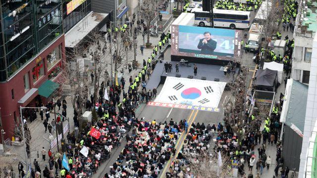 광주서 열린 ‘尹 탄핵 반대’ 집회…민주 “민주주의 모독”