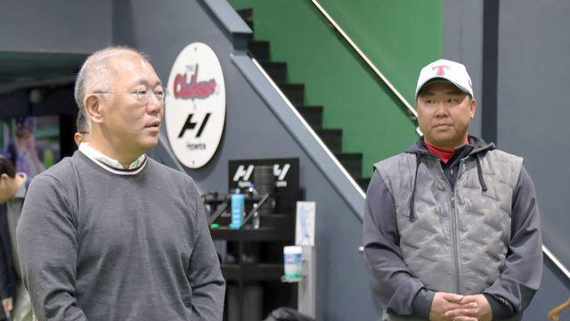 정의선 회장, KIA 타이거즈 스프링캠프 깜짝 격려 방문
