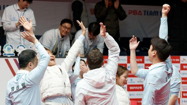 'PBA 팀리그' 우리금융, 웰컴에 4-1 완승… PO 진출까지 1승 남아