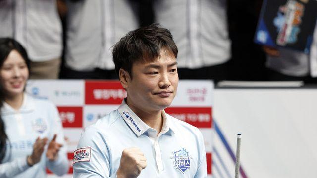 '강민구 2승' 우리금융캐피탈, PBA 팀리그 PO 1차전 기선제압