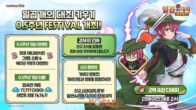 넷마블, '일곱 개의 대죄 키우기' 0.5주년 기념 신규 콘텐츠 업데이트 진행