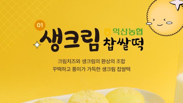 지금까지 출시한 익산농협 찹쌀떡 종류