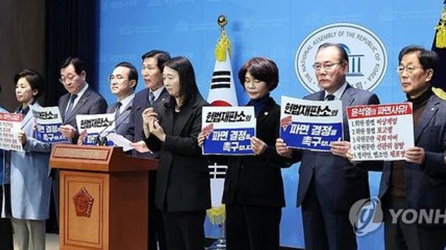 野의원들, '윤석열 탄핵 촉구' 단식 농성…일부 삭발도