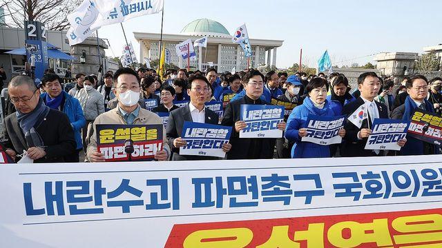 野, 광화문서 '尹 파면' 촉구 회의…신변위협 우려에 李 불참할듯