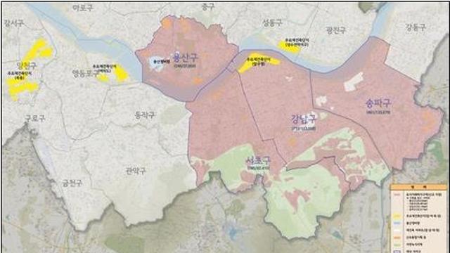 [속보] 강남3구·용산 전역 토지거래허가구역 지정…40만가구 갭투자 차단