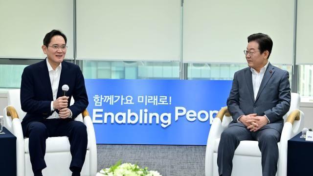 '친기업' 행보 이재명, 이재용 만나 