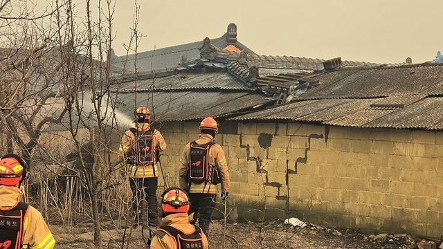 경북 의성 산불 확산하자 132가구 171명 대피(종합)