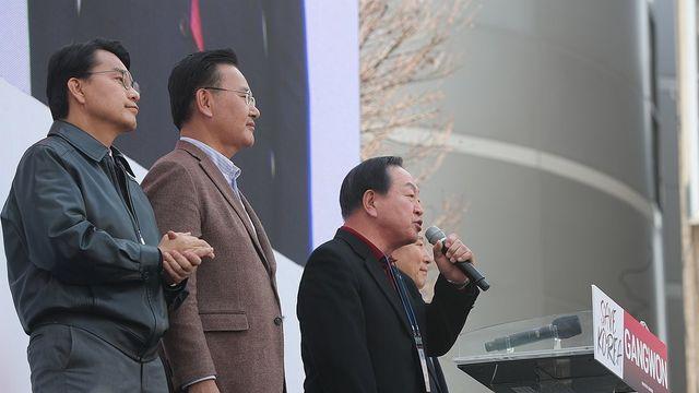 與의원들, '尹 탄핵 반대' 주말 집회서 