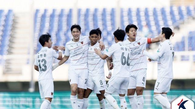 '강현제 극장골' 포항, 광주에 극적인 승리…5경기 만에 첫 승