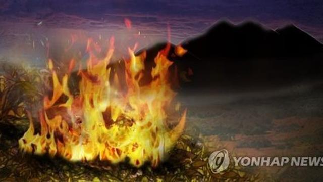 충북 청주서도 산불…900㎡ 소실