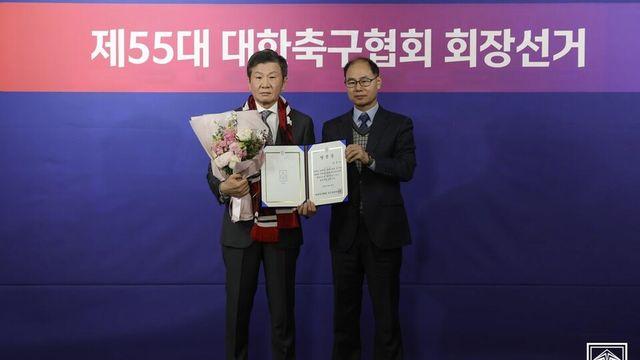 정몽규 회장, 대한체육회 인준 완료… “축구협회 개혁·잔디 문제 해결할 것”