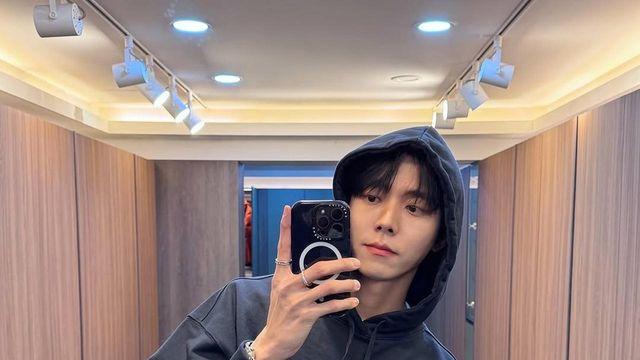 후디 하나로 완성된 주우재의 느슨한 멋