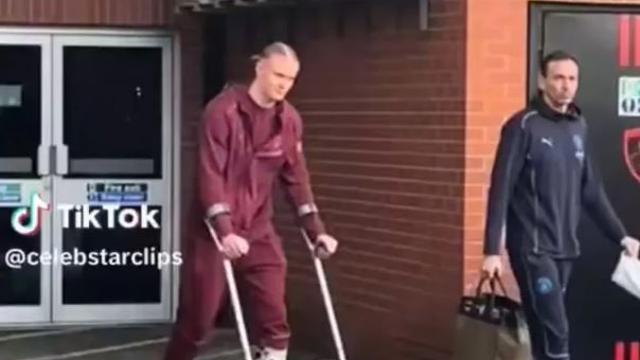 '절뚝 절뚝' 홀란, 시즌 OUT 확정… 과르디올라도 시인 