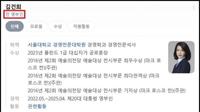윤 전 대통령 파면 후 포털사이트서 김건희 여사 검색해보니 '깜짝'