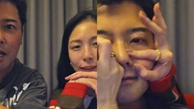 볼만지고 어깨에 기대고… 전현무·보아 '취중 라방', 무슨 사이?