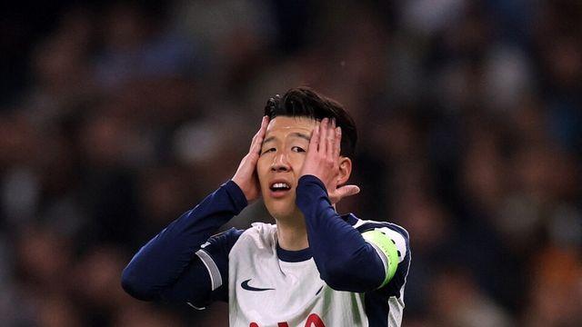 골키퍼에게 막힌 손흥민 감아차기… 토트넘, 프랑크푸르트와 1-1 무승부