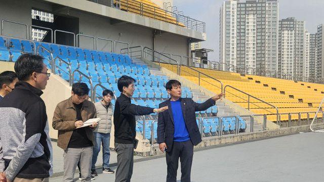 하남시의회 정병용 부의장, 공공 체육시설 전면 점검