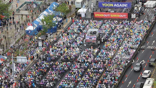 尹지지자 도심 곳곳 집회…전광훈 