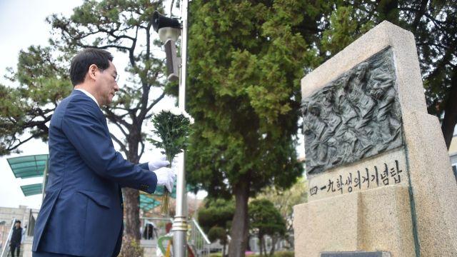 유정복 “대선 통해 ‘야당 거악’ 제압”…“4·19 정신으로 자유민주주의 뿌리내려야”