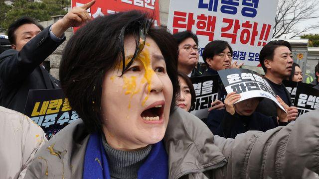 백혜련 의원에 계란 투척한 남성 소환조사… 경찰, 영장신청 검토