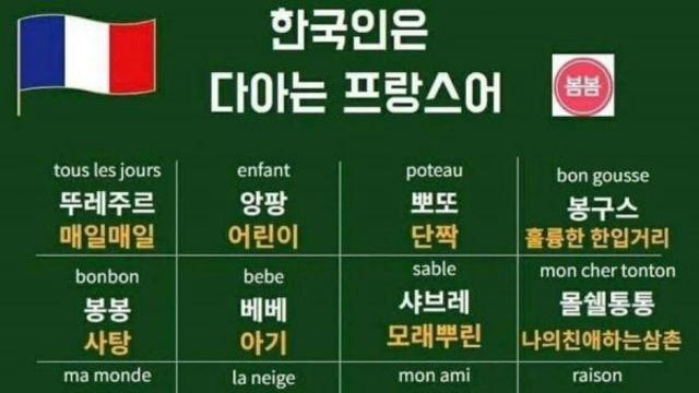 한국사람은 다 아는 프랑스어