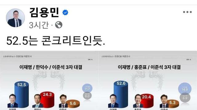 김용민 52.5는 콘크리트인듯