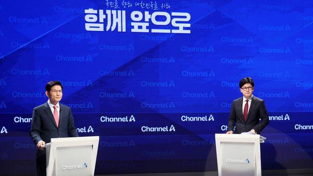 찬탄-반탄 갈린 국민의힘 대선 후보들, 토론서 '탄핵 공방'