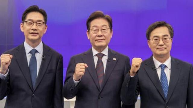 민주당 마지막 TV토론…검찰개혁 한목소리, 외교·에너지 정책은 엇갈려 [대선후보 말말말]