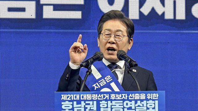 [2보] 이재명, 민주 호남경선 80%대 압승…텃밭서도 대세론 확인