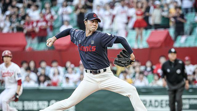 롯데의 '아픈 손가락' 윤성빈, 9연전 임시 선발 무산…