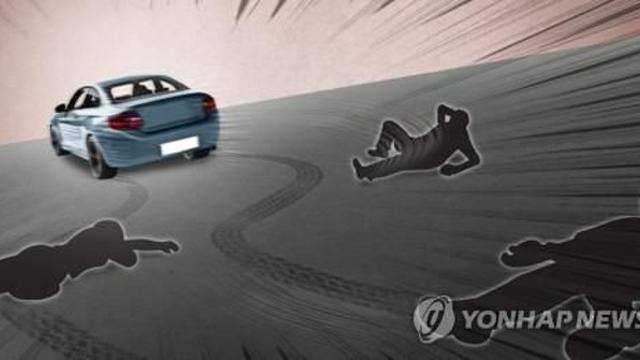 음주운전 차량 인도 덮쳐 3명 부상…도주 60대 검거
