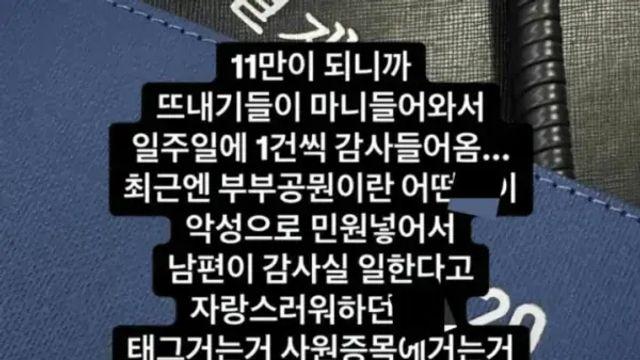 인스타 공무원 인플루언서 계속 감사들어와서 결국 면직