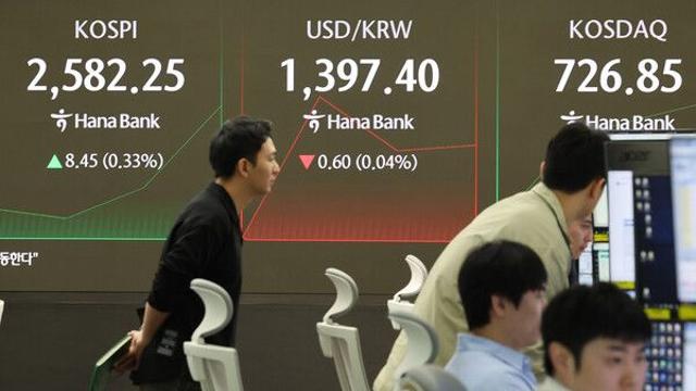 코스피, 2580선 제한적 상승···반도체주 강세