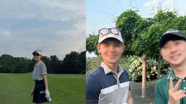 한지혜, ♥검사 남편 공개…골프장서 훈훈한 외모