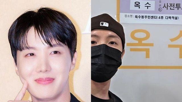 제이홉, 급이 다른 ‘논란 종결자’… 검은 옷·마스크·모자 [RE:스타]