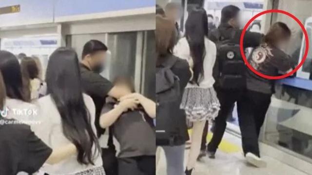 [영상] 여돌과 부딪힌 시민, 팔꿈치로 '퍽'… 과잉 경호 vs 사생 잘못