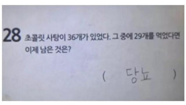 반박을 할 수 없었다는 어느 문제의 정답