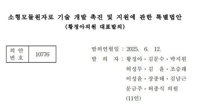 'SMR 특별법' 공방 지속… 원자력계 