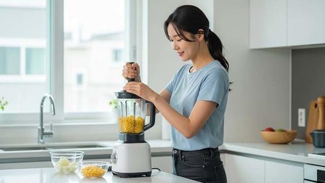 먹고 남은 삶은 옥수수, 처지 곤란하다면 믹서기에 넣어보세요