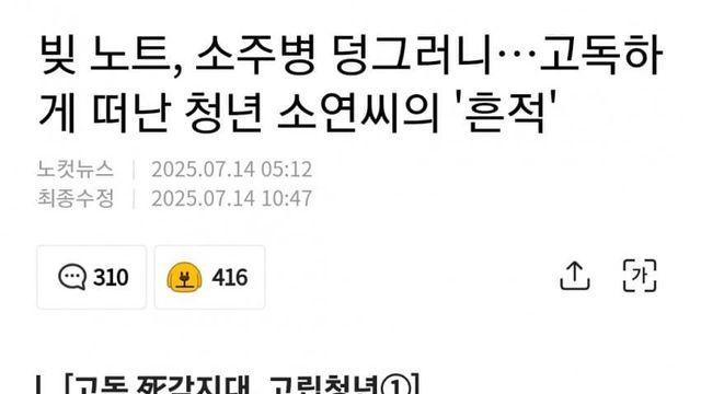 고독하게 떠난 청년의 '흔적'