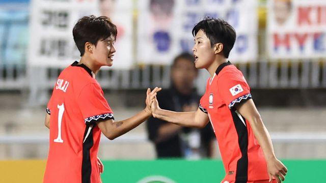 한국 女축구, 20년 만의 동아시아컵 우승 눈앞..대만 이기면 확정