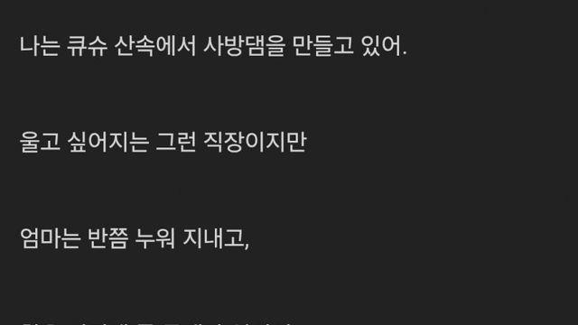 훌쩍훌쩍 죽어도 노가다판에 남는 기구한운명...ssul