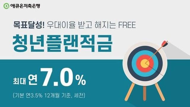 애큐온저축은행, 최고 7% '청년플랜적금' 출시