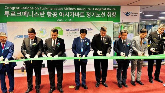 투르크메니스탄항공, 인천~아시가바트 직항 첫 운항...한-투 경제·문화 교류 확대 본격화