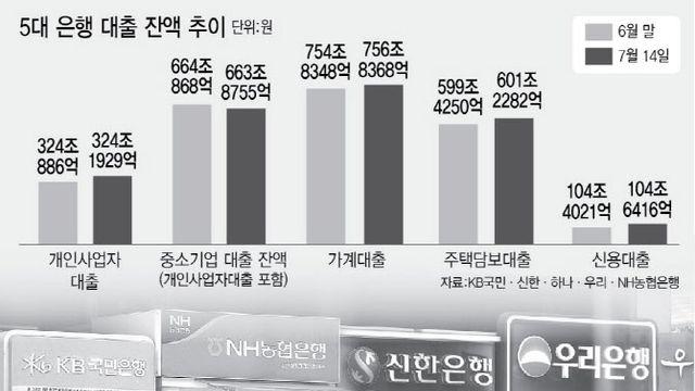 가계대출 규제에도 中企대출 외면한 은행
