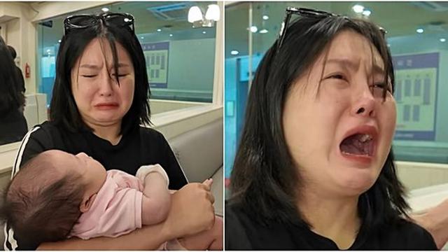 생후 1개월 딸 예방접종 받는 거 안쓰럽다고 '오열'하는 이용식 딸