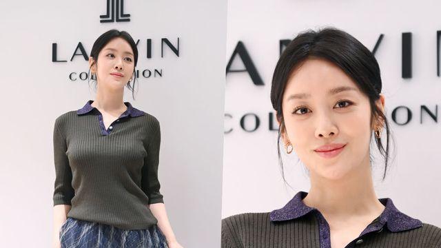 차주영 '골지티+샤스커트 입었을 뿐인데...고급美 폭발'