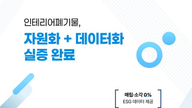 620톤 인테리어 폐기물, 전량 재활용 성공… 나무 9만 그루 분량 탄소저감 실현